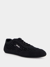 Prada Black Collapse Crochet Laced Sneakers