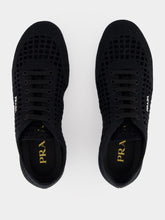 Prada Black Collapse Crochet Laced Sneakers