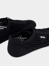 Prada Black Collapse Crochet Laced Sneakers