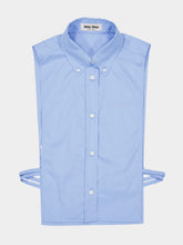 Miu Miu Light Blue Sleeveless Poplin Shirt