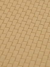 Dragon Diffusion Beige A4 Woven Leather Pochette