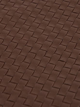Dragon Diffusion Dark Brown A4 Woven Leather Pochette