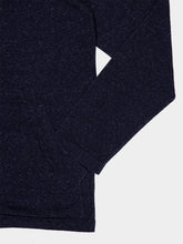 Piacenza 1733 Navy Blue Silk Linen Zip Hooded Sweatshirt