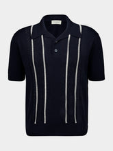 Piacenza 1733 Navy Blue Cotton Knit Polo