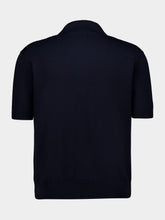 Piacenza 1733 Navy Blue Cotton Knit Polo