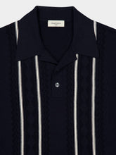 Piacenza 1733 Navy Blue Cotton Knit Polo