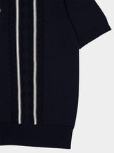 Piacenza 1733 Navy Blue Cotton Knit Polo