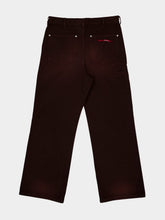 Marni Cacao Canvas Pants with Logo Flag Patch