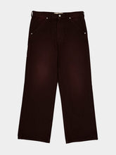 Marni Cacao Canvas Pants with Logo Flag Patch