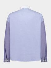 Marni Blue Two-Tone Cotton Buttoned Shirt