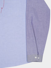 Marni Blue Two-Tone Cotton Buttoned Shirt