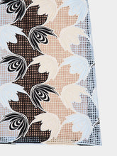 Marni Blue and Black Broderie Anglaise Floral Midi Skirt