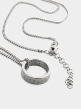 MM6 Maison Margiela Silver Numeric Engraved Pendant Necklace