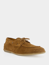 Officine Creative Cubano Love 001 Brown Suede Boat Shoes