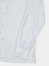 Tom Ford White and Light Blue Striped Silk Shirt