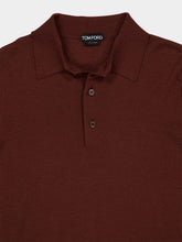 Tom Ford Cocoa Fine Gauge Cashmere-Silk Polo