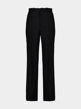 Gucci Black Light Wool Crêpe Boot Cut Pants