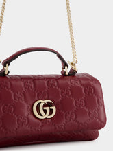 Gucci Ancora Red GG Milano Mini Top Handle Bag