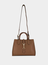 Gucci Brown Medium Tote Bag with Hook Closure
