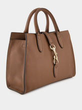 Gucci Brown Medium Tote Bag with Hook Closure