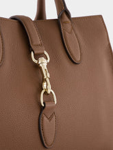 Gucci Brown Medium Tote Bag with Hook Closure