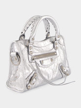 Balenciaga Mini Le City Bag in Silver Leather