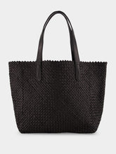Dragon Diffusion Black Woven Leather Shoulder Bag