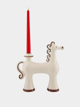 Les Ottomans White Italian Heritage Ceramic Candle Holder