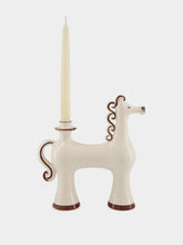 Les Ottomans White Italian Heritage Ceramic Candle Holder