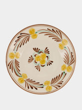 Les Ottomans Yellow and Brown The Farm Ceramic Dinner Plate
