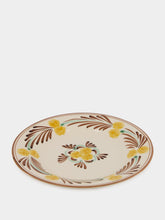 Les Ottomans Yellow and Brown The Farm Ceramic Dinner Plate
