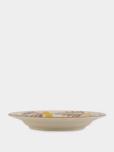 Les Ottomans Yellow and Brown The Farm Ceramic Dinner Plate