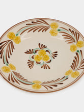 Les Ottomans Yellow and Brown The Farm Ceramic Dinner Plate