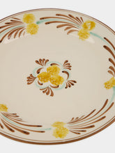 Les Ottomans Yellow and Brown The Farm Ceramic Charger Plate