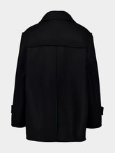 Gucci Black Batavia Wool Double-Breasted Coat