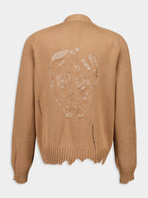Alexander McQueen Distressed Skull Knitted Cardigan