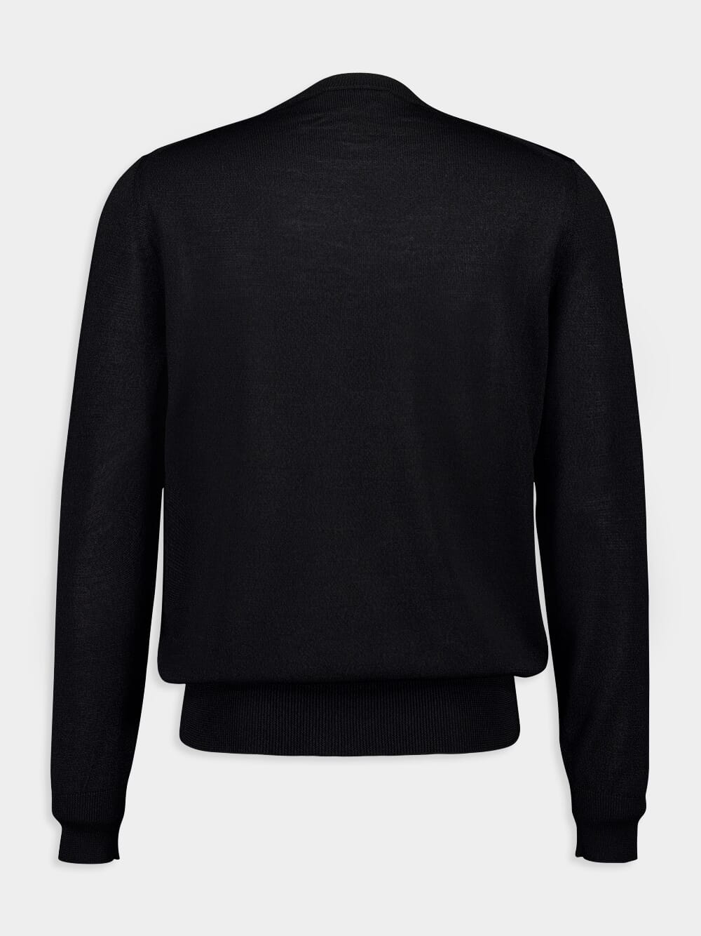 Inverted Skull Black Crew Neck Jumper