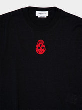 McQueen Inverted Skull Black Crew Neck Jumper