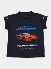 Balenciaga Black Faded Automobili Lamborghini Shrunk T-Shirt