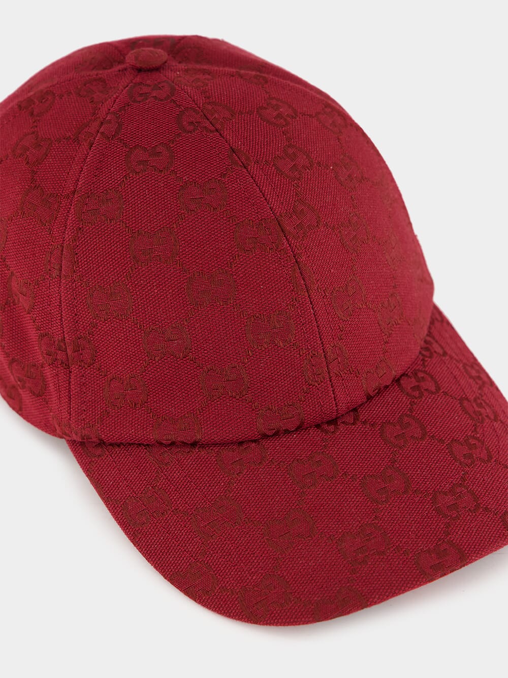 GG Canvas Baseball Hat in Ancora Red