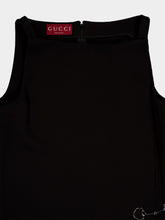 Gucci Black Horsebit Viscose Sable Dress