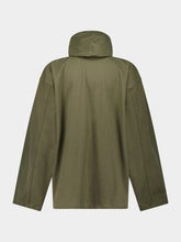 Balenciaga Olive Green Hooded Zip-Up Jacket