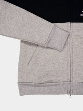 Balenciaga Grey Logo Embroidered Zipped Sweatshirt