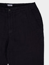 Boglioli Navy Blue Linen Trousers
