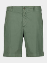 Boglioli Stretch-Cotton Green Bermuda Shorts
