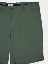Boglioli Stretch-Cotton Green Bermuda Shorts