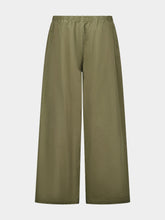 Balenciaga Olive Green Wide-Leg Pants