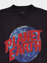 Balenciaga Planet Earth Layered T-Shirt Dress with Checked Kilt