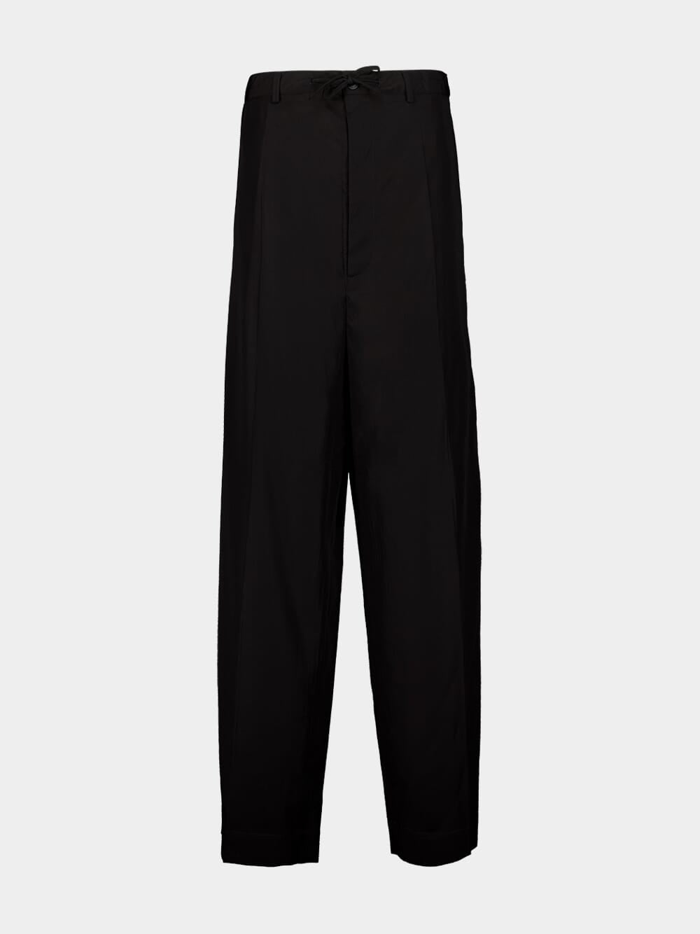 Black Fluid Tailored Pants