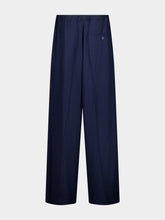Balenciaga Navy Blue Fluid Tailored Pants